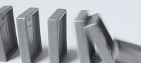 Foto of a row domino stones